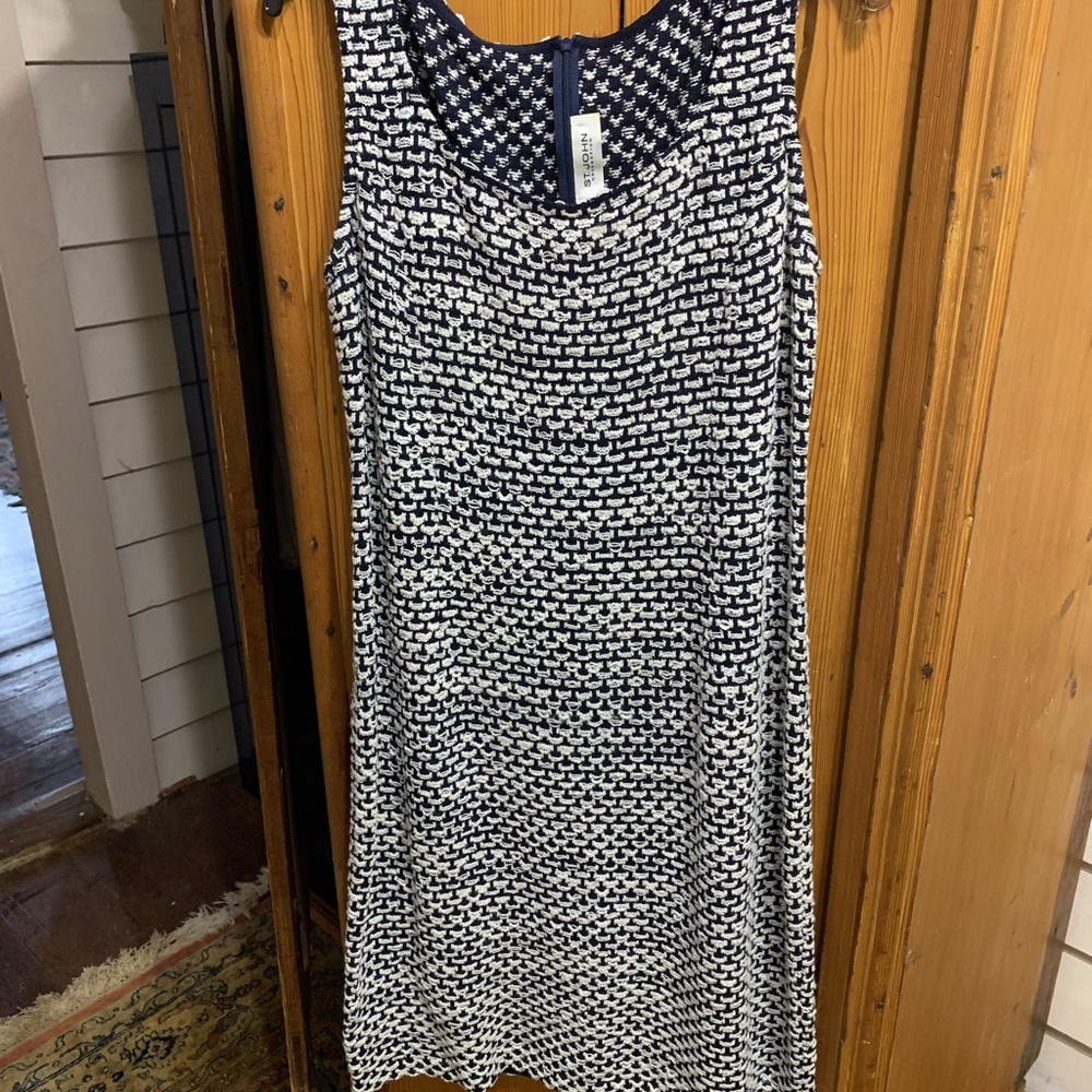 St. John shift dress with matching jacket